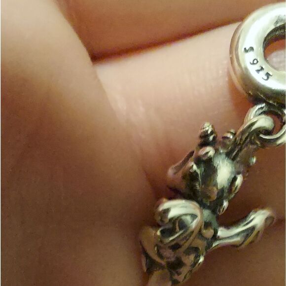 925 Sterling Silver Dragon Charm - Picture 6 of 8